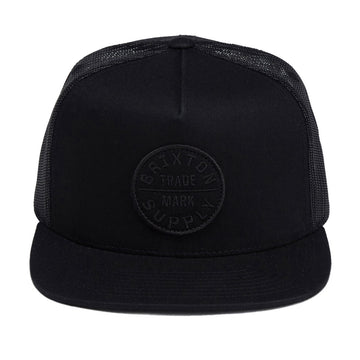 Brixton Oath Mp Trucker Hat - Black/Black/Black