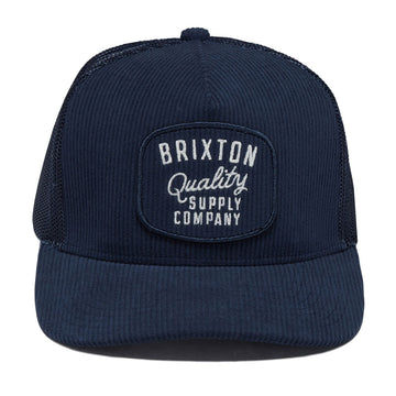 Brixton Hubal C Mp Trucker Hat - Dark Navy Corduroy