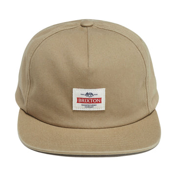 Brixton Trademark Snapback Hat - British Khaki