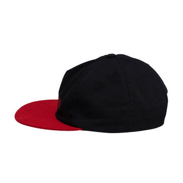 Brixton Blocked Snapback Hat - Black/Red
