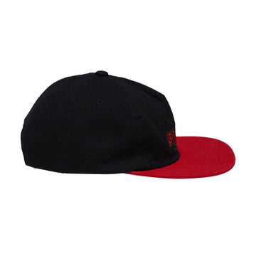 Brixton Blocked Snapback Hat - Black/Red