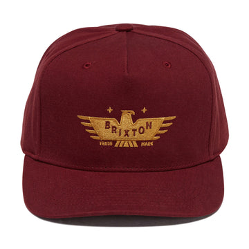 Brixton Ewing Snapback Hat - Brick