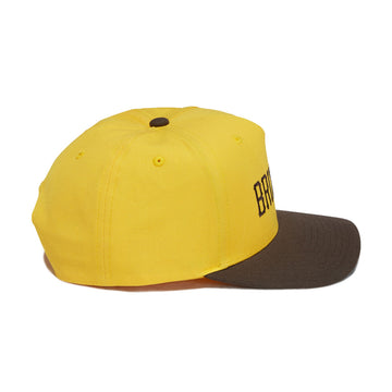 Brixton Homerun Snapback Hat - Golden Hour/Walnut Brown