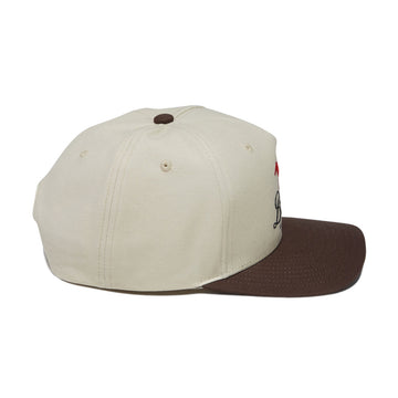 Brixton Leisure Snapback Hat - Khaki/Coco