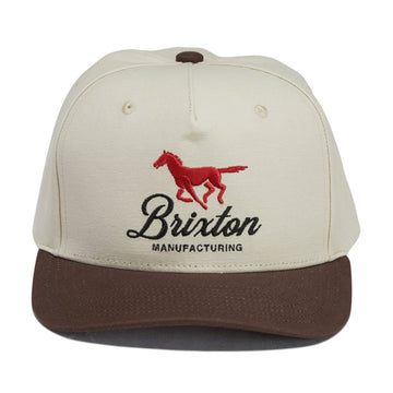 Brixton Leisure Snapback Hat - Khaki/Coco
