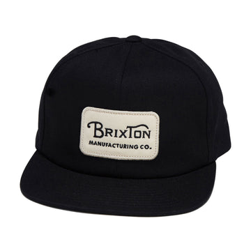 Brixton Grade Snapback Hat - Black/Off White