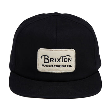 Brixton Grade Snapback Hat - Black/Off White