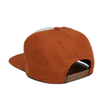 Brixton Grade Snapback Hat - Whitecap/Caramel