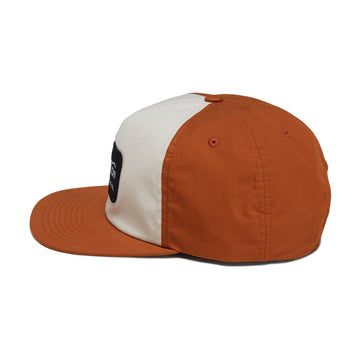 Brixton Grade Snapback Hat - Whitecap/Caramel