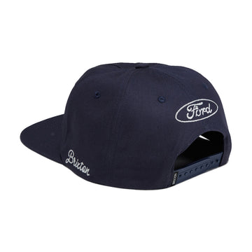Brixton x Ford Built Tough Snapback Hat - American Navy/Wimbledon White