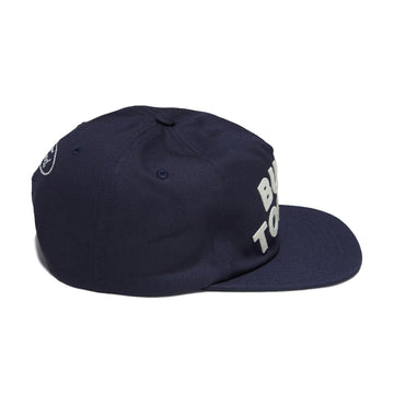 Brixton x Ford Built Tough Snapback Hat - American Navy/Wimbledon White