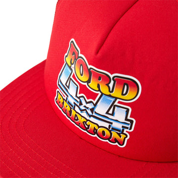 Brixton x Ford 4x4 Chrome Trucker Hat - Rangoon Red
