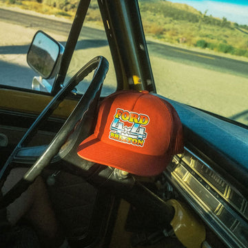 Brixton x Ford 4x4 Chrome Trucker Hat - Rangoon Red