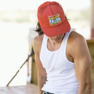 Brixton x Ford 4x4 Chrome Trucker Hat - Rangoon Red