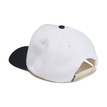 Brixton x Ford Mustang Snapback Hat - Wimbledone White/Burnt Rubber