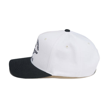 Brixton x Ford Mustang Snapback Hat - Wimbledone White/Burnt Rubber
