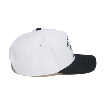 Brixton x Ford Mustang Snapback Hat - Wimbledone White/Burnt Rubber