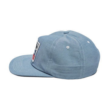 Brixton x Ford Service Dept Snapback Hat - Blue Chambray
