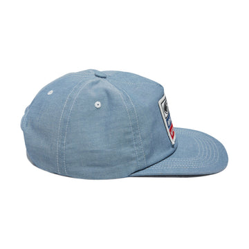 Brixton x Ford Service Dept Snapback Hat - Blue Chambray