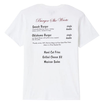 Brixton Burger She Wrote Pocket T-Shirt - White
