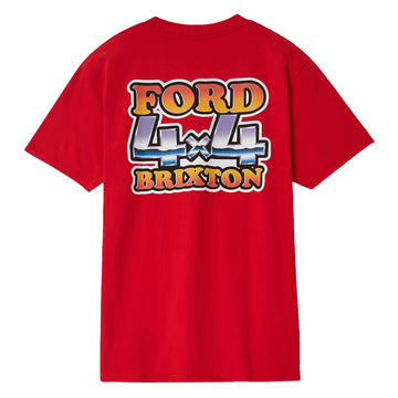 Brixton x Ford 4x4 Chrome T-Shirt - Rangoon Red