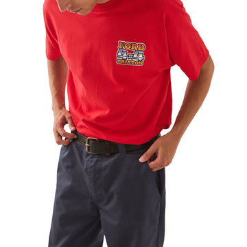 Brixton x Ford 4x4 Chrome T-Shirt - Rangoon Red