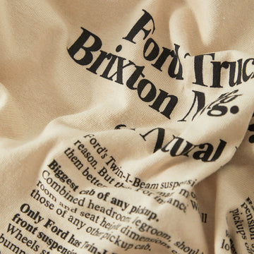 Brixton x Ford 71 Pickup T-Shirt - Wimbledon White