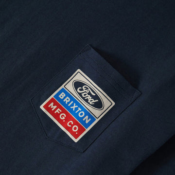 Brixton x Ford Service Dept Pocket T-Shirt - American Navy