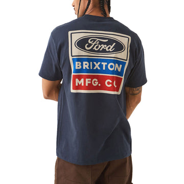 Brixton x Ford Service Dept Pocket T-Shirt - American Navy