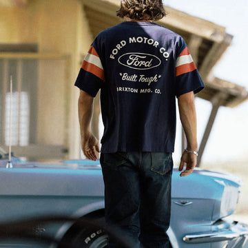 Brixton x Ford Built Tough Jersey Shirt - American Navy