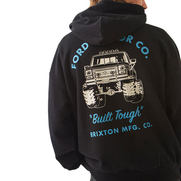 Brixton x Ford Built Tough 4x4 Hoodie - Burnt Rubber