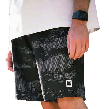 Brixton Journey Active Shorts - Black Camo