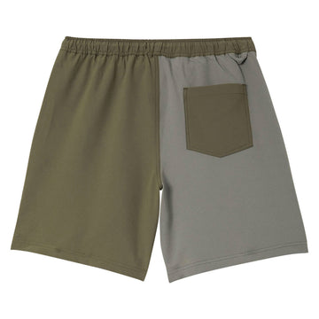 Brixton Journey Active Shorts - Dark Olive/Olive Surplus