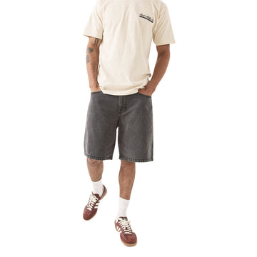 Brixton Relaxed Shorts - Washed Black Denim