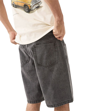Brixton Relaxed Shorts - Washed Black Denim