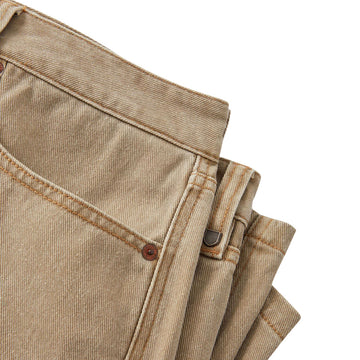 Brixton Relaxed Shorts - Washed British Khaki