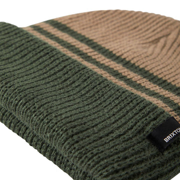 Brixton Chunky Heist Beanie - British Khaki/Dark Olive