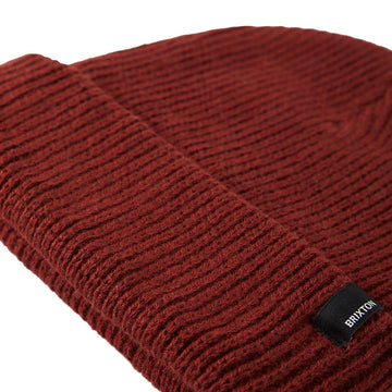 Brixton Chunky Heist Beanie - Marled Red Earth