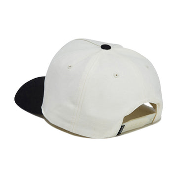 Brixton Leisure Snapback Hat - Off White/Black