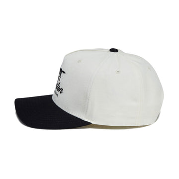Brixton Leisure Snapback Hat - Off White/Black