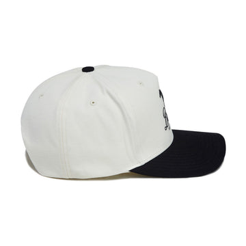 Brixton Leisure Snapback Hat - Off White/Black