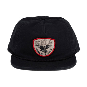 Brixton Watcher Snapback Hat - Black
