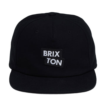 Brixton Team Snapback Hat - Black