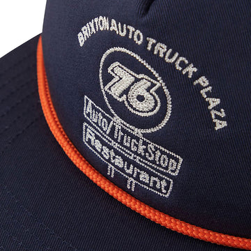 Brixton 76 Truck Stop Trucker Hat - Navy/Orange