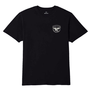 Brixton Watcher T-Shirt - Black Worn Wash
