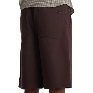 Volcom Chillow Plt Elastic Waist Chino VS 24 Shorts - Cacao
