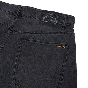 Volcom Chillow Denim 24 Shorts - Black Grey