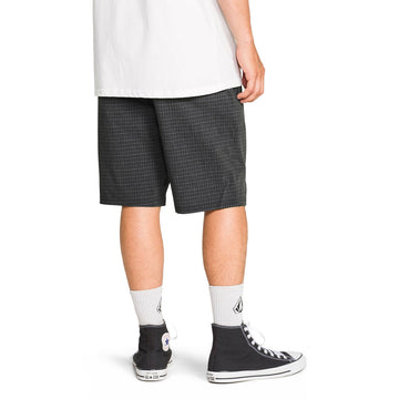 Volcom Mix Frickin Cross Shred 20 Shorts - Black Plaid