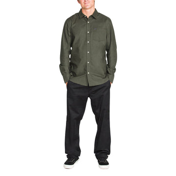 Volcom Veeco Oxford Long Sleeve Shirt - Climbing Ivy