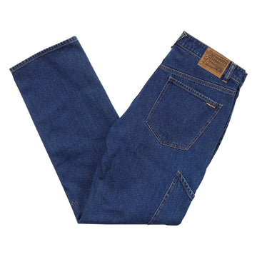 Volcom Kinkade Utility Denim Jeans - Med Dark Indigo Blue
